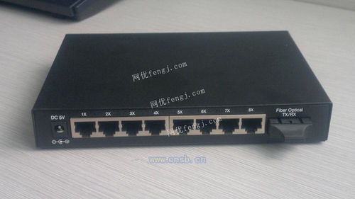 百兆单模单纤一光八电光纤收发器 网络延伸的高效解决方案